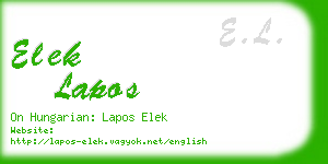 elek lapos business card